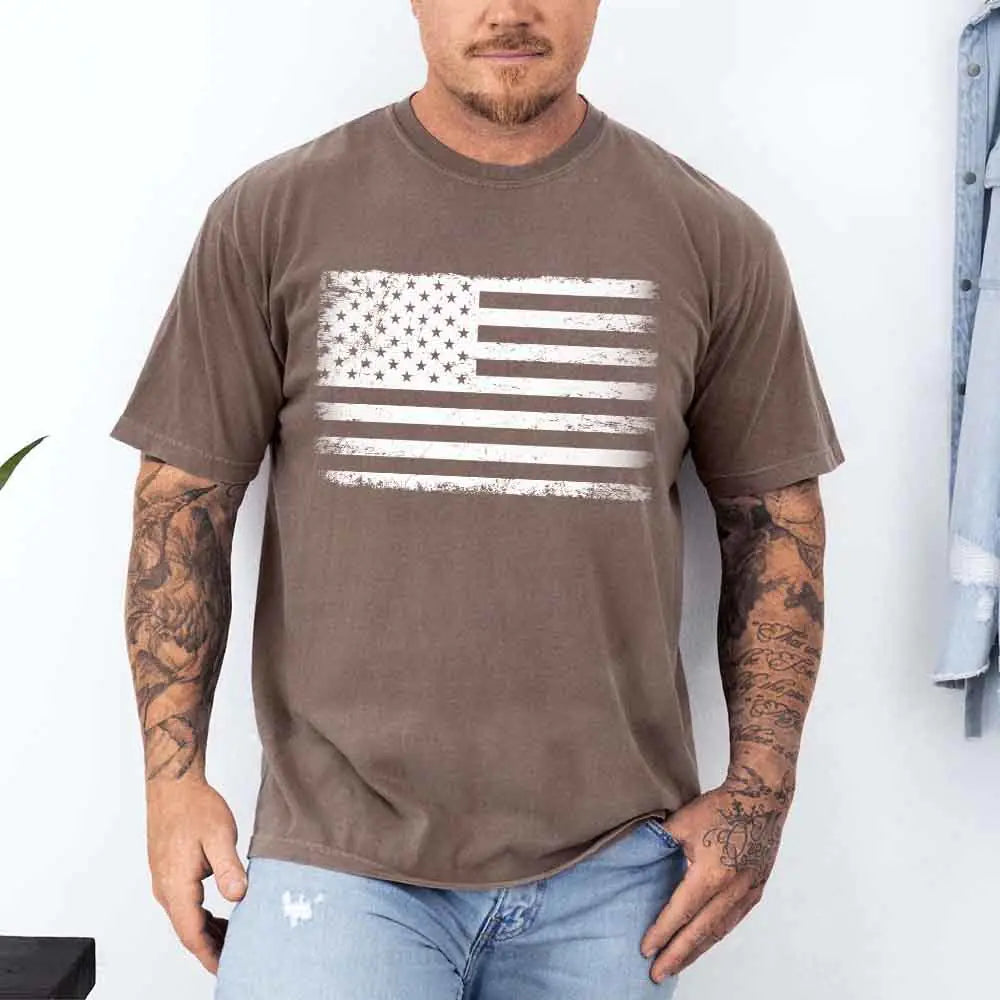 The Rogue Patriot - Distressed Flag Tee | UNWAIVERED RAW DECLARATIONS