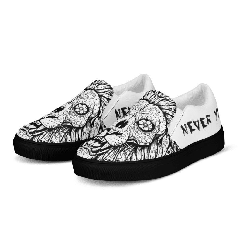 The Urban Wolves' Canvas of Resilience - Slip-On "DIY" | UNWAIVERED STREET FOUNDATION