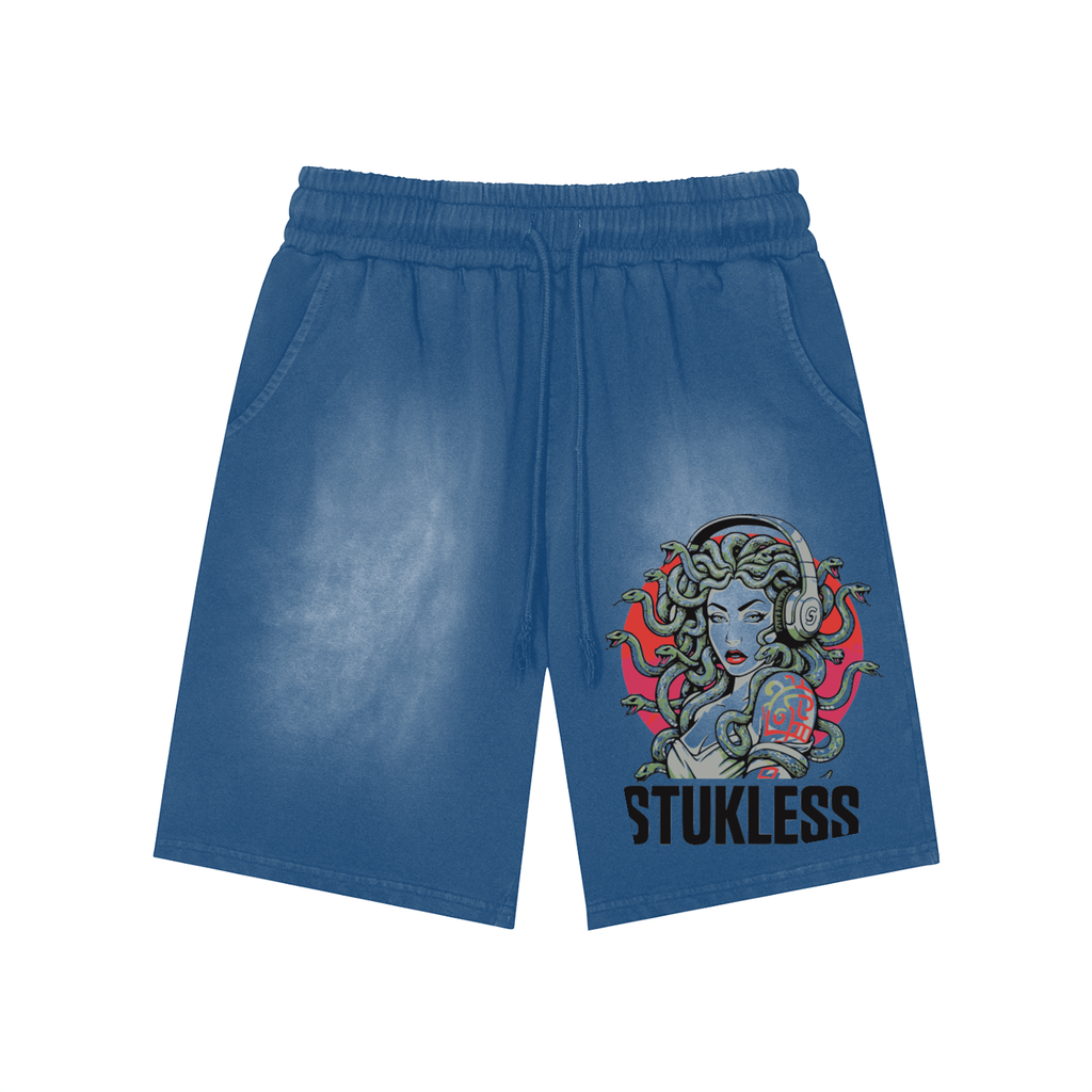 STUKLESS Washed Shorts | Medusa’s Stare