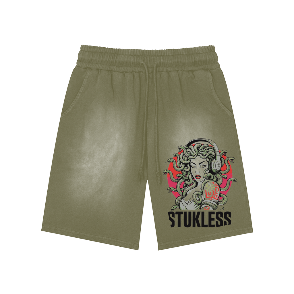 STUKLESS Washed Shorts | Medusa’s Stare