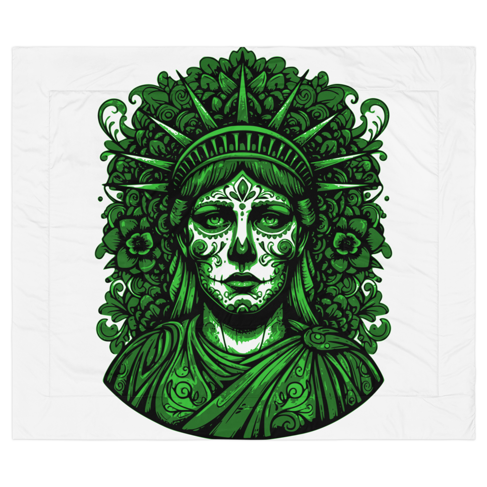 Liberty’s Vigil - Premium Comforter | UNWAIVERED CHAOS ELEMENTS