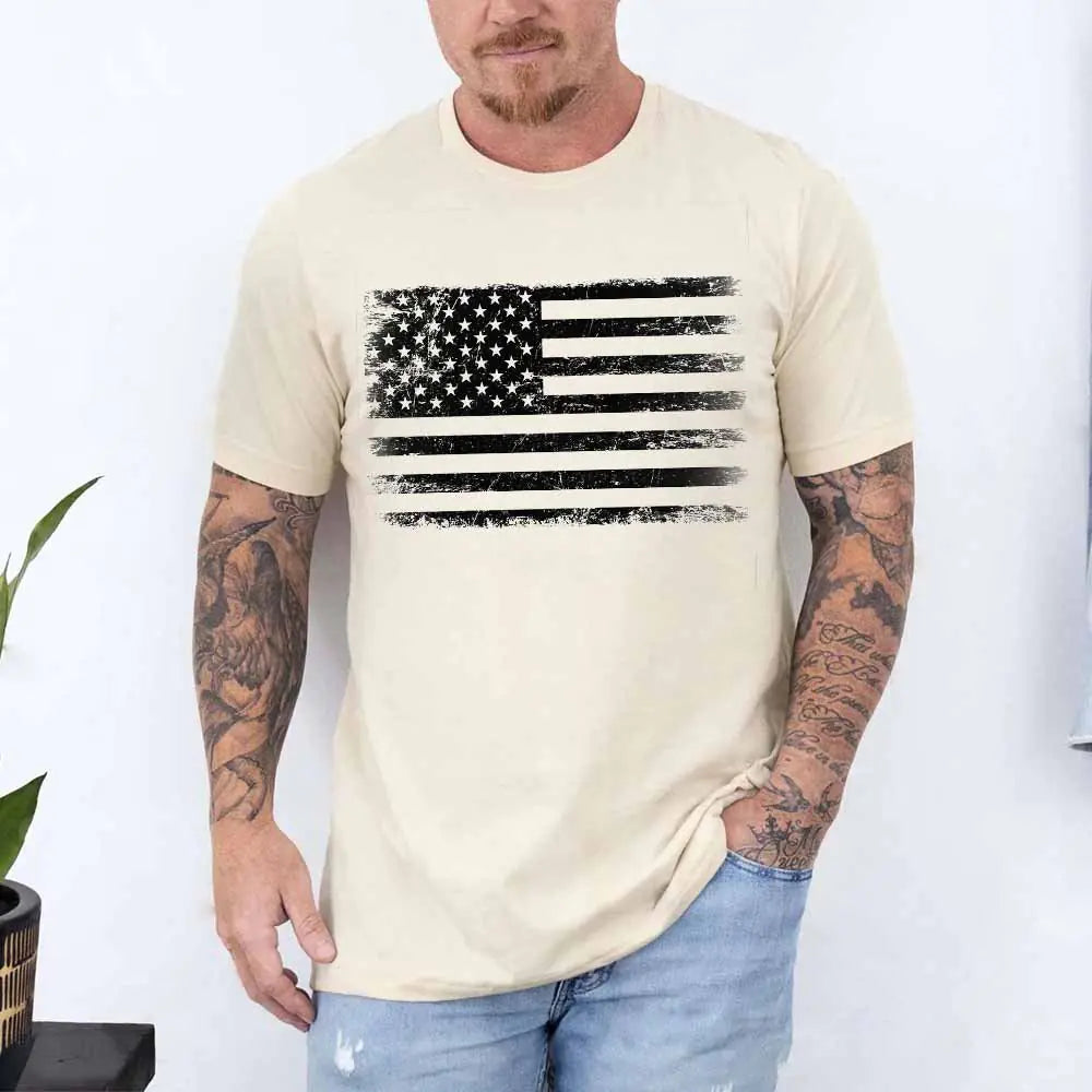 The Rogue Patriot - Distressed Flag Tee | UNWAIVERED RAW DECLARATIONS