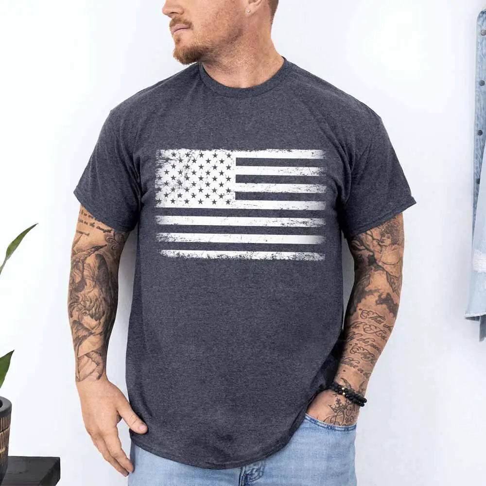 The Rogue Patriot - Distressed Flag Tee | UNWAIVERED RAW DECLARATIONS