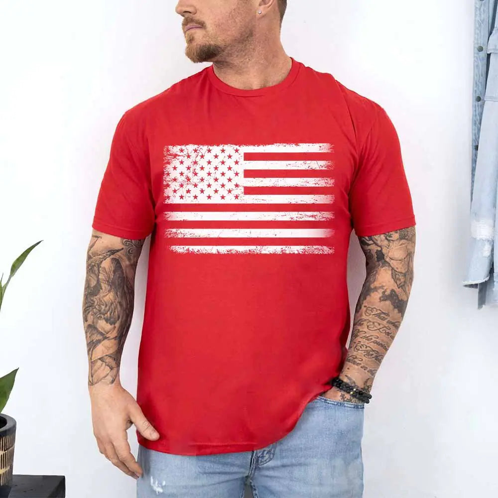 The Rogue Patriot - Distressed Flag Tee | UNWAIVERED RAW DECLARATIONS