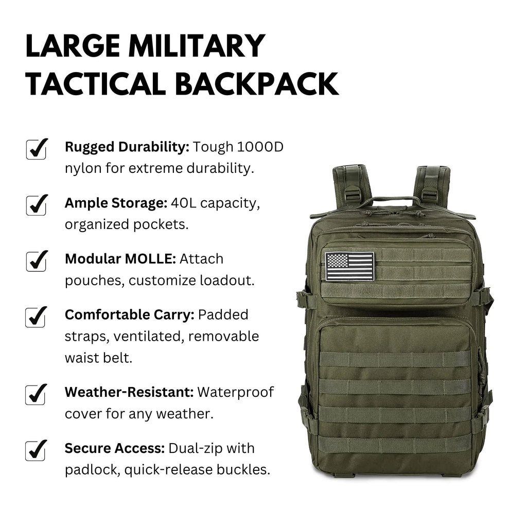 The Fortress Hauler - Large Tactical Deployment Backpack | UNWAIVERED CARRY