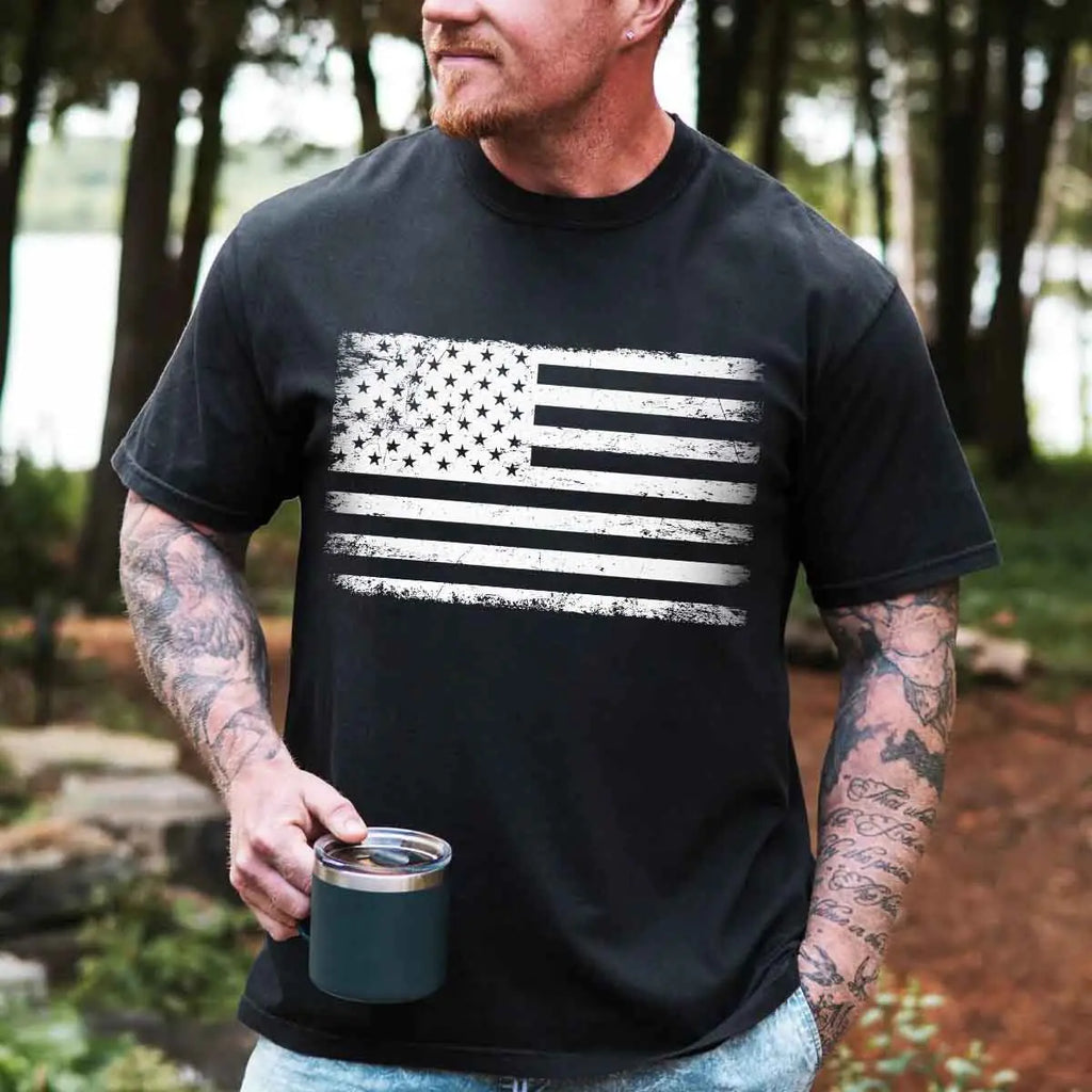 The Rogue Patriot - Distressed Flag Tee | UNWAIVERED RAW DECLARATIONS